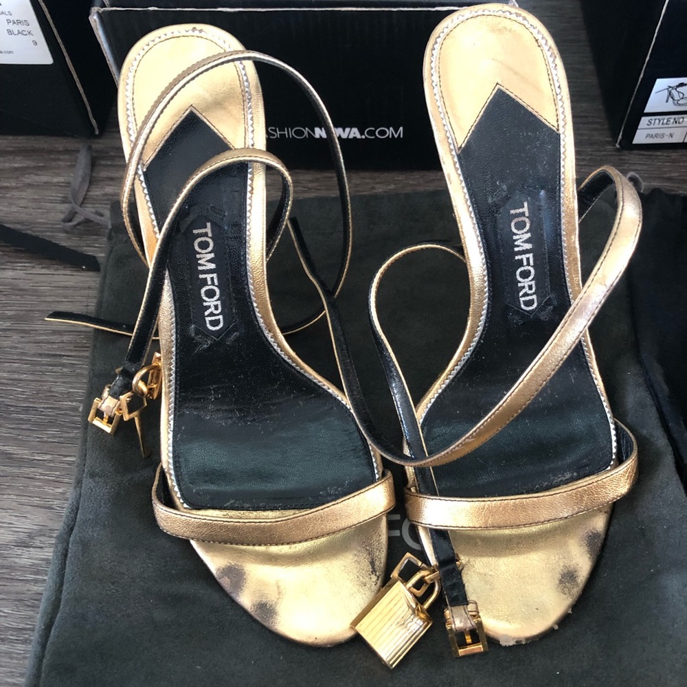 Tom Ford Gold high heels